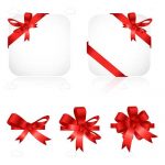 Red Icon Ribbon Decorations 5 Pack